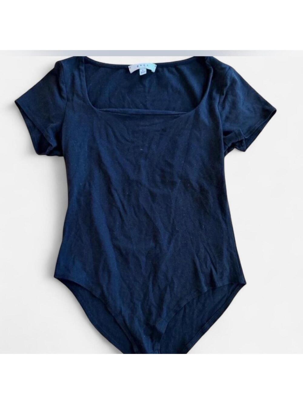Gaze Women's Black and Navy Bodysuit